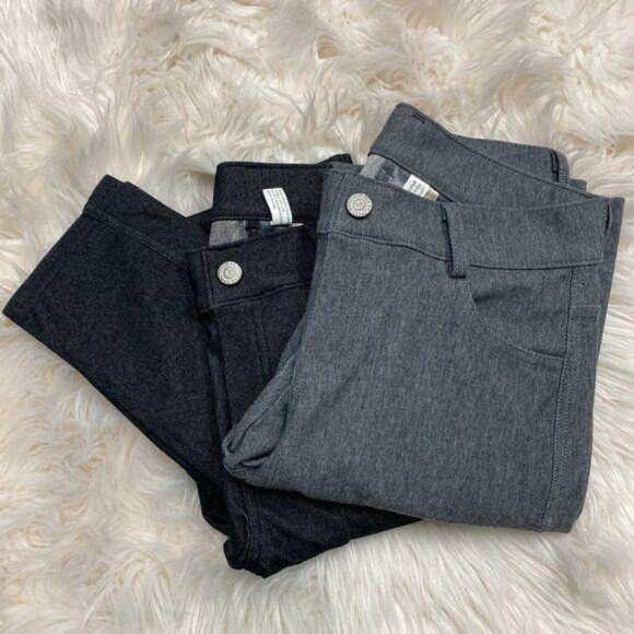 Bundle of Two Black & Grey Jeggings - Picture 1 of 3